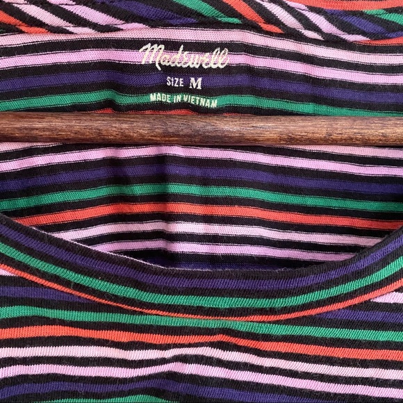 Madewell NWOT Stripe Muscle Pocket Sleeveless Tank - Picture 6 of 11